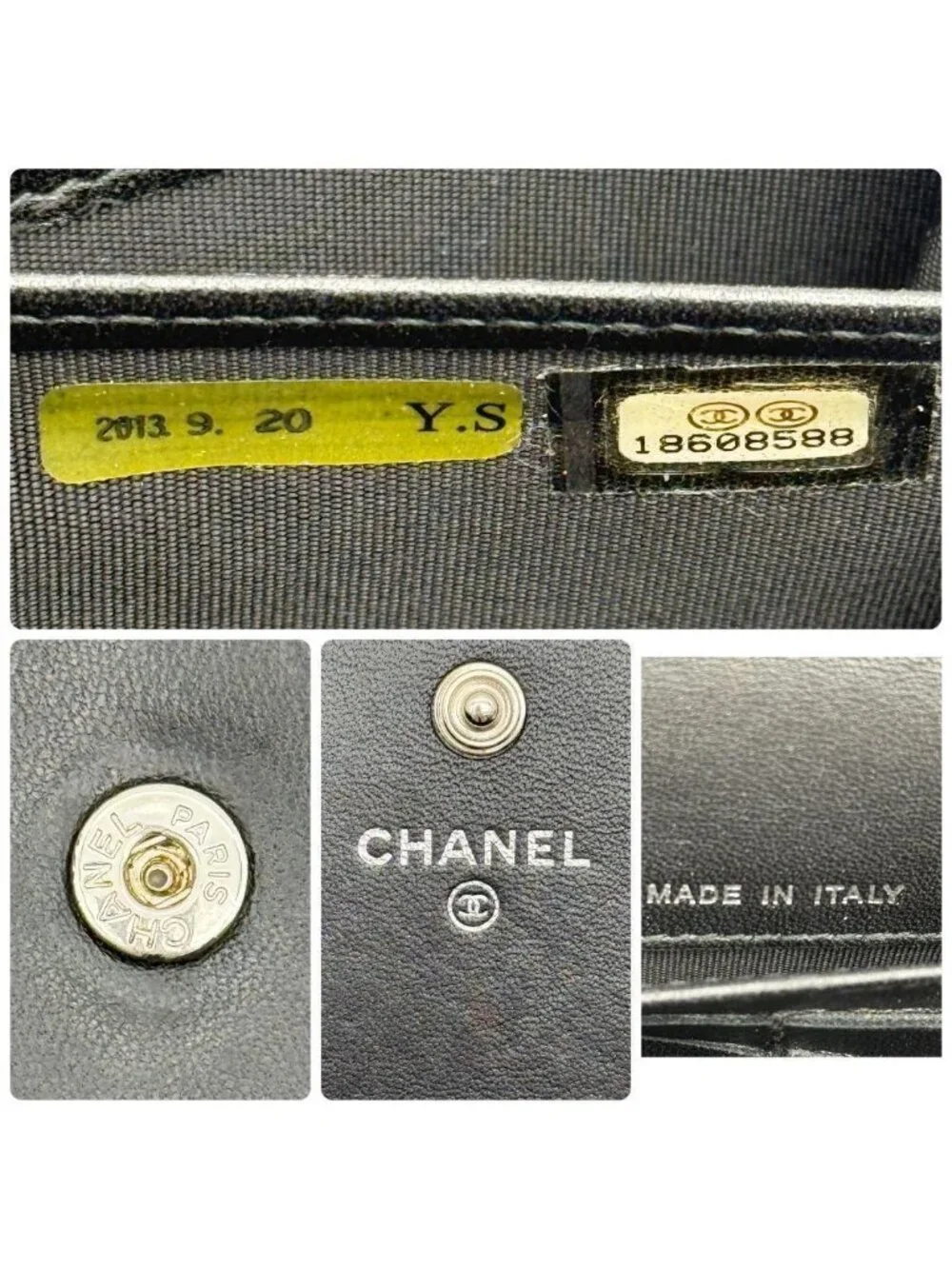 Chanel Studded CC Logo Wallet